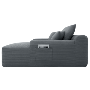 Airtight Compression Pack <b>Large</b> Loveseat Lounge <b>Sofa</b> Deep Seat Dimension Vertical Corduroy Fabric Modular Convertible Extendable - Product Image 3