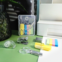 Mini ensemble de papeterie de bureau Kits d'approvisionnement accessoires de bureau essentiels pour l'école ensemble de cadeaux promotionnels agrafeuse pour l'école de bureau