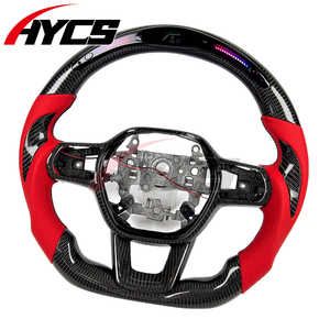 Accesorios para Automóviles, Volante LED de Fibra de Carbono Personalizado para <span class=keywords><strong>Honda</strong></span> Civic de 11.ª Generación, Accord, <span class=keywords><strong>CRV</strong></span>, para Acura Integra <span class=keywords><strong>Type</strong></span> S A-Spec - Product Image 2
