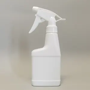 250ml 8oz HDPE White Plastic Sprayer Bottle Flat Garden Sprayers With Hand Trigger