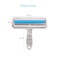 Rouleau anti-poils portable réutilisable pour animaux domestiques, pour poils de chat et de chien sur canapé, tapis et moquettes, rouleau en tissu