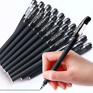 Bullet Ballpoint Pen 0.5MM Nib Quick Drying Ink Frosted Pen Body Three Color Ink Ballpoint Pen For Offices Schools