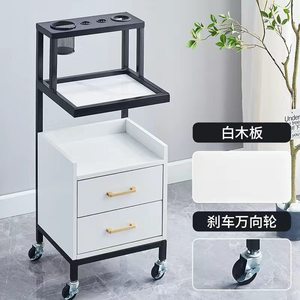 Carrito de Peluquería de Acero Inoxidable Negro al por Mayor, Diseño Moderno, Plegable y Móvil, para Extensiones de Cabello - Product Image 4