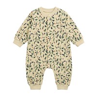 Combinaison à manches longues pour nouveau-né fille, imprimé Floral mignon, tenue de printemps et d'automne