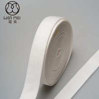 Bande élastique pliante en nylon OEM pour vêtements, style encolure pliée, prix compétitif