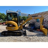 Mini-excavatrice CAT 303.5E d'occasion de 3,5 tonnes, excavatrice CAT 303.5E d'occasion, vente chaude, mini-excavatrice d'occasion de haute qualité