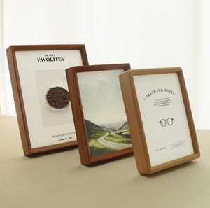 Support <span class=keywords><strong>photo</strong></span> en bois massif de hêtre et d'ébène de style nordique, pièce d'exposition créative, cadre <span class=keywords><strong>photo</strong></span> <span class=keywords><strong>Instagram</strong></span> et support <span class=keywords><strong>photo</strong></span> - Product Image 4