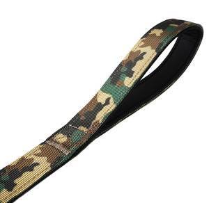 2025 personnalisé laisse de chien de haute qualité avec motif Camouflage Double sangle cousue métal grenouille boucle laisse de chien - Product Image 4