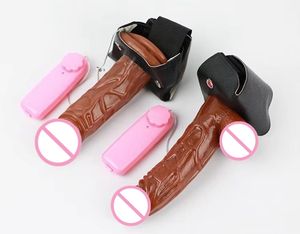 Mainan Seks Terbaik <span class=keywords><strong>Vibrator</strong></span> Telur Realistis Dildo Pijat <span class=keywords><strong>Vibrator</strong></span> yang Dapat Dipakai untuk Wanita dan Pria Dewasa - Product Image 4