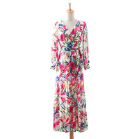 PRETTY STEPS Nouvelle Arrivée Robe Longue de Vacances pour Femmes, Design Personnalisé, Grande Taille, Robe Florale Casual pour les Vacances