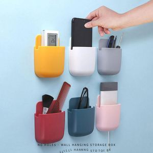 Boîte murale organisateur de stockage de <span class=keywords><strong>t</strong></span>élécommande pour climatiseur Tv support de prise de <span class=keywords><strong>t</strong></span>éléphone portable support de support - Product Image 2