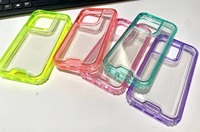 PENBBS 308 360 Cover Luxury 3-en-1 TPU+PC Étui de protection pour 11-15 & 16 Pro Max Design transparent antichoc
