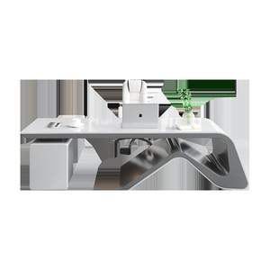 Bàn làm việc văn phòng mô-đun hiện đại, nội thất văn phòng hiện đại, tủ phụ có ngăn kéo, bàn giám đốc, gỗ MDF, bàn làm việc hình chữ L hiện đại dành cho giám đốc - Product Image 5