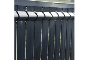 Panneaux de clôture de jardin modernes à bandes <span class=keywords><strong>verticales</strong></span> anti-UV 3D <span class=keywords><strong>pour</strong></span> la sécurité à domicile, lames de PVC <span class=keywords><strong>pour</strong></span> la confidentialité 5 mm - Product Image 2