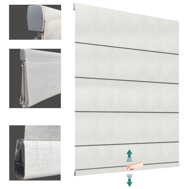 Wholesale Manual and Motorized Custom High End Roman Blinds Window Shades