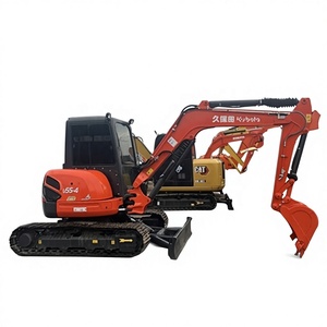 Excavatrice Kubota 55 d'<span class=keywords><strong>occasion</strong></span> de 5 à 6 tonnes avec attache rapide et <span class=keywords><strong>broyeur</strong></span> U55-4 U 55-5 U 35 U 15 <span class=keywords><strong>Mini</strong></span>-excavatrice avec moteur Kubota - Product Image 1