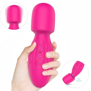 Cá nhân Silicone cầm tay Massager điện rung cơ thể chân cổ đầu Massager Cây Đũa phép massage Vibrator