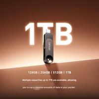 Flash Drive USB Lexar D500 Type-C Original 2026 128GB 256GB 512GB 1TB USB 3.2 Kecepatan Tinggi untuk Android