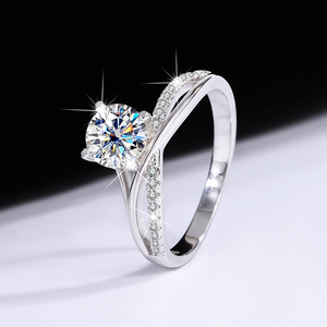 Nouvelle Bague de Fiançailles 2026 - Moissanite Argent Sterling 925 Tendance pour Fêtes et Anniversaires 1 Carat - Product Image 4