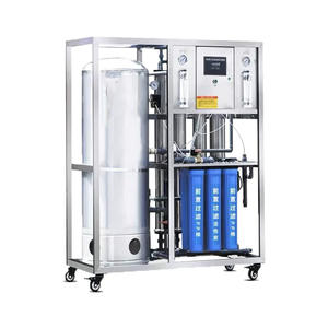 Système de filtration d'eau par osmose inverse à cadre ouvert commercial 1000L avec <span class=keywords><strong>pompe</strong></span> PLC et réservoir sous pression 1000L/heure, garantie 1 an - Product Image 3