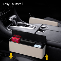 Nouveauté : Organisateur de siège avant de voiture, console de siège, organisateur de rangement pour l'espace entre les sièges avec porte-gobelet