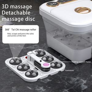 Mandi kaki pijat listrik sepenuhnya otomatis, pemijat kaki rumah portabel, pemanas suhu konstan, mandi kaki lipat pintar - Product Image 3
