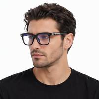 Gafas Decorativas Clásicas de Moda INS, con Bloqueo de Luz Azul, Lentes Transparentes Sin Receta, Modelo 2513