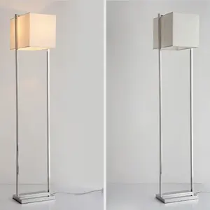 Customize American Hotel Light Chrome LED Standing Vintage Lamps Guest Rooms Floor Standing Lamps