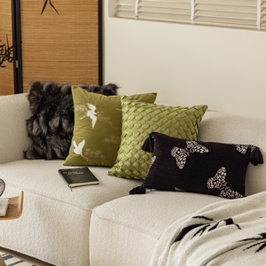 Bán Buôn Cao cấp Dệt Công Nghệ Đa Màu Sắc Thêu Mô Hình Động Vật Trôi Cửa Sổ Giường Gối Trang Trí Ném Gối - Product Image 1