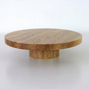 Support à gâteau rond en bois fait main de qualité supérieure, plateau de service pour vitrine de boulangerie et décoration intérieure - Product Image 1