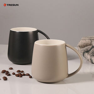 Rustico grigio opaco marrone smalto design moderno forno microonde e lavabile in lavastoviglie caffè <span class=keywords><strong>tazze</strong></span> da tè in ceramica con manico - Product Image 6