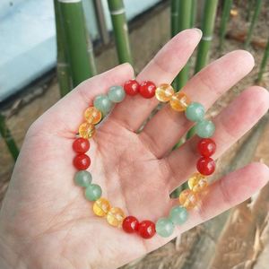 Natural Stone Bracelet Colorful Glass Beaded Career Success High Profit Margin Item <b>Dedicated</b> Account Manager - Product Image 2