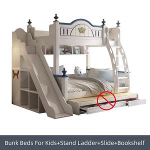 <span class=keywords><strong>Litera</strong></span> doble de diseño de lujo moderno para niños, madera maciza de alta calidad con características giratorias, muebles de dormitorio de lujo suave - Product Image 5