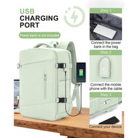 Sac à dos multifonctionnel pour ordinateur portable, avec port USB, pour affaires, en tissu Oxford, extensible, 45L, imperméable, unisexe, OEM