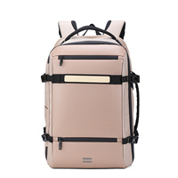 Sac à dos pour ordinateur portable imperméable antivol avec fermeture éclair, multifonctionnel, pour les voyages d'affaires, écologique, grande capacité, logo personnalisé