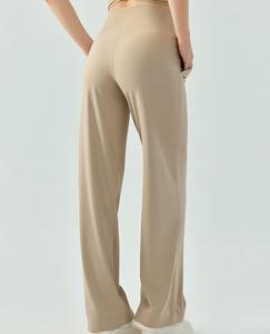 Wholesale Women's High Waist Wide Leg <b>Yoga</b> Pants Drawstring Waist Pockets Lounge Pants Buttery Soft Casual Activewear <b>Trousers</b> - Product Image 2