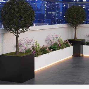 Cortile giardino terrazza recinzione recinzione esterna balcone canali di fiori scatole di fiori - Product Image 2