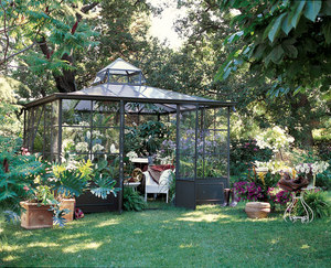 Gazebo de hierro forjado personalizado para invernadero, Villa de moda, jardín, boda - Product Image 3