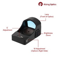 Optik Red Dot Sight 1X24mm 2 MO Reflex Sight Lensa Berlapis Multi Sepenuhnya Tahan Guncangan Tekanan Tinggi IPX7 Tahan Air Teropong Berburu