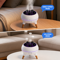 Diffuseur d'huiles essentielles électrique en forme de méduse, humidificateur à pulvérisation de 260 ml pour usage domestique