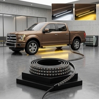 Feux de position latéraux séquentiels à LED ambre 12V (2 pièces) IP65, barre de feux de signalisation flexible étanche de 70 pouces, utilisée comme clignotant
