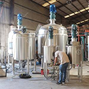 Aseptic Jacketed Heatable 316 Stainless Steel <b>Tomato</b> Paste Shampoo Heating and Mix Mixing Tank 100l 300l 300 Liter 500l - Product Image 2