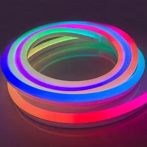 customized pvc 8mm 25m100m roll cable rope silicone RGB lighting sign strip 12v led neon flex tiras de neon