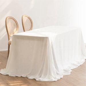 Venta al por mayor personalizado poliéster publicidad mantel de billar blanco boda a granel Logo decoración para eventos Navidad cuadrado tejido patrón - Product Image 6