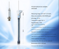 972124 ion calcium Électrode sélective Qualité de l'eau pour les tests d'eau dure douce Ca + Mg2 + ISE capteur de sonde BNC S7