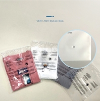 Sacs de rangement transparents en polyéthylène auto-scellants avec avertissement de suffocation pour vêtements, vente en gros directe usine