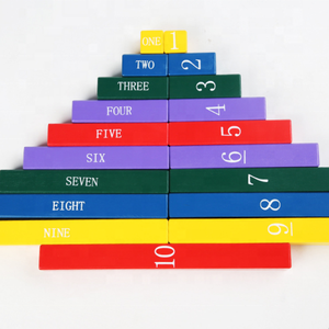 Jouets éducatifs en bois pour enfants, barres décimales en bois de hêtre, reconnaissance des nombres, apprentissage précoce, mathématiques Montessori - Product Image 3