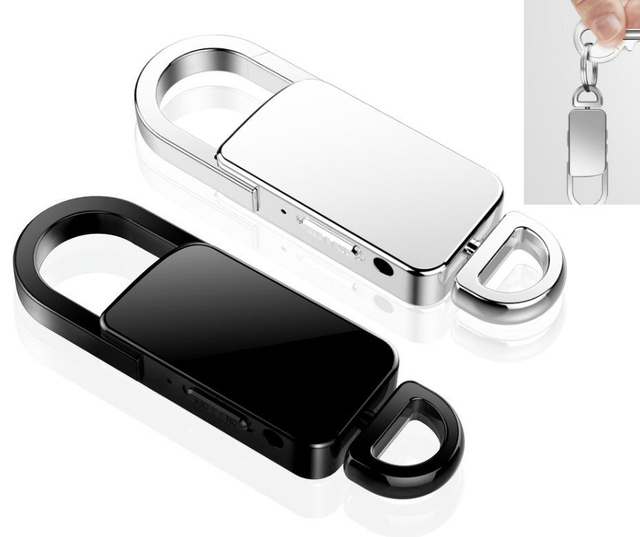 S20+ Factory Direct Sale HD Intelligent Portable Digital Voice Recorder Noise Reduction WAV Audio Cross-Border Keychain Zinc