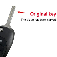 P/N:R002753 4A Chip Original para Chevrolet Cruze 2015 Trax Sonic Spark 2021 Onix RS Tracker 433MHZ Flip Remote Car Key