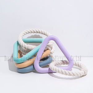 Jouet anneau à mâcher en bois pour <span class=keywords><strong>chien</strong></span>, jouets pour animaux de compagnie pour mâcheurs agressifs - Product Image 5